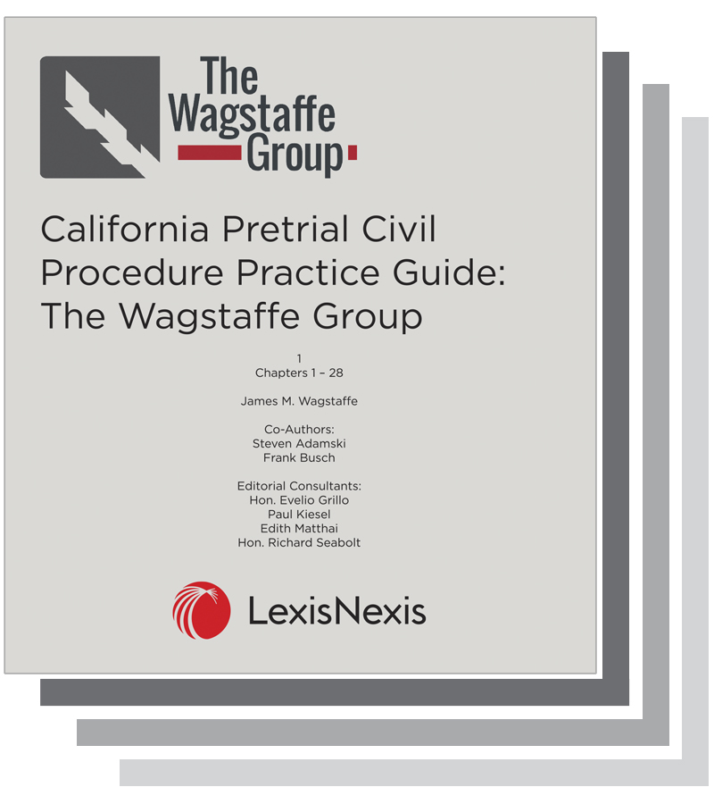 California Pretrial Civil Procedure book