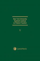 NYU 80th Institute on Federal Taxation with Consolidated Index and Tables Volumes cover