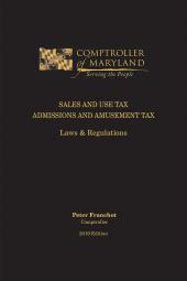 Maryland Sales and Use Tax/Admissions and Amusement Tax Laws and Regulations cover