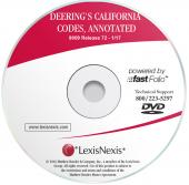 Deering's California Codes Annotated on LexisNexis CD cover