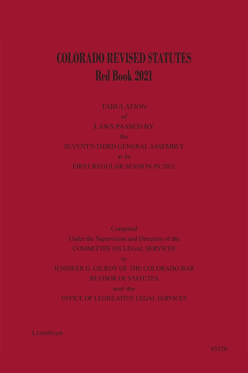 Colorado Revised Statutes, Red Book AHLA