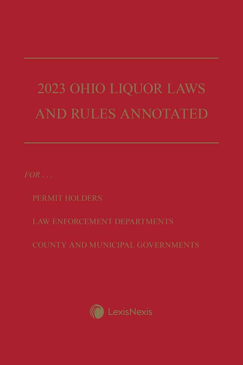 Ohio Liquor Laws and Rules Annotated ABA