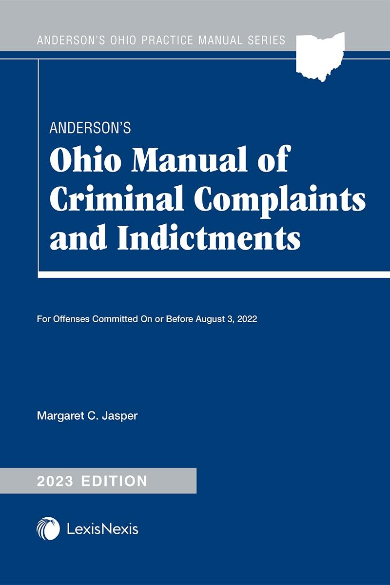 Anderson's Ohio Manual of Criminal Complaints and Indictments ABA