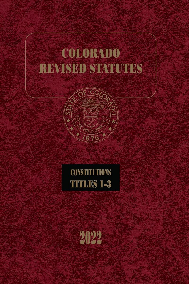 Colorado Revised Statutes ABA