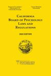 California Board of Psychology Laws and Regulations cover