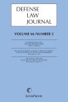 Defense Law Journal cover