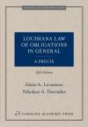 Louisiana Law of Obligations in General, A Precis cover