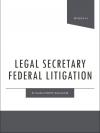 Legal Secretary Federal Litigation cover