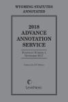 Wyoming Statutes Annotated: Advance Annotation Service cover