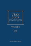 Utah Code Unannotated, Volume 3 cover