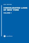 Consolidated Laws of New York, Volume 1 cover