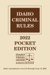 Idaho Criminal Rules cover