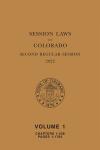 Colorado Session Laws cover