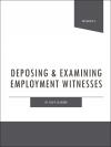 Deposing & Examining Employment Witnesses cover