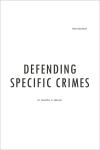 Defending Specific Crimes cover