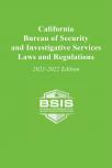 California Bureau of Security and Investigative Services Laws and Regulations cover