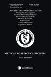 Laws Relating to the Medical Board of California cover