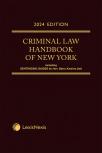Criminal Law Handbook of New York cover