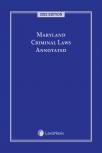 Maryland Criminal Laws Annotated cover