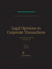 Business Law Monographs, Volume C6--Legal Opinions in Corporate Transactions cover