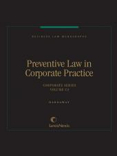 Business Law Monographs, Volume C3--Preventive Law in Corporate Practice cover