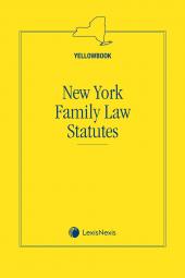 New York Family Law (Yellowbook) cover