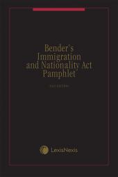 Bender's Immigration and Nationality Act Pamphlet cover