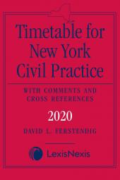 Timetable for New York Civil Practice cover