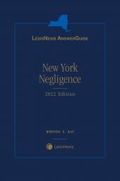 LexisNexis AnswerGuide New York Negligence cover