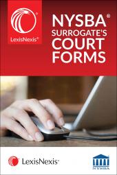 LexisNexis® New York State Bar Association's Automated Surrogate's Forms cover