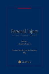 Personal Injury Actions, Defenses, and Damages: Premises Liability and Real Property cover