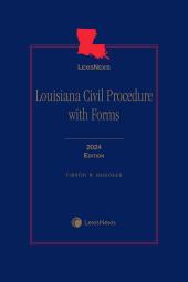 Louisiana Civil Procedure with Forms cover