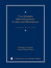 Tax Exempt Organizations: Cases and Materials cover