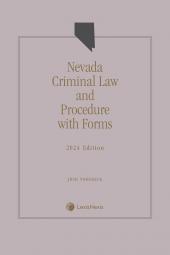 Nevada Criminal Law and Procedure with Forms cover