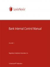 Bank Internal Control Manual cover