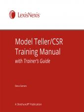 Model Teller/CSR Training Manual with Trainer's Guide cover