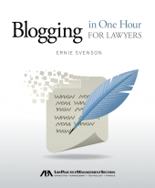 Blogging in One Hour for Lawyers Ebook cover