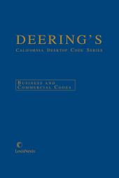 Deering's California Desktop Code Series, Business and Commercial Codes cover