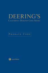 Deering's California Desktop Code Series, Probate Code Softbound cover