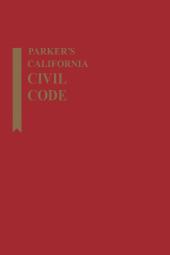 Parker's California Civil Code cover