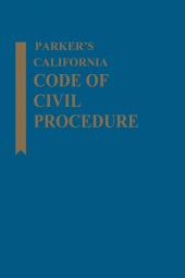 Parker's California Code of Civil Procedure cover