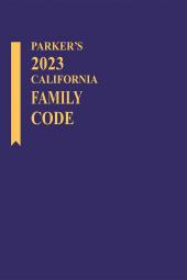 Parker's California Family Code cover