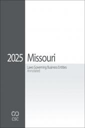 CSC Missouri Laws Governing Business Entities Annotated cover