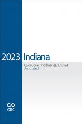 CSC Indiana Laws Governing Business Entities Annotated cover