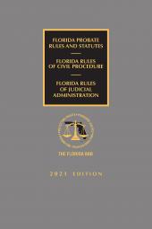 Florida Probate Rules and Statutes, Rules of Civil Procedure, and Rules of Judicial Administration cover