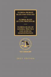 Florida Probate Rules and Statutes, Rules of Civil Procedure, and Rules of Judicial Administration cover