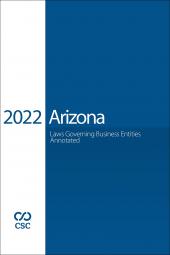 CSC® Arizona Laws Governing Business Entities Annotated cover