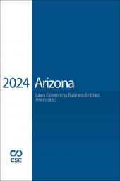 CSC Arizona Laws Governing Business Entities Annotated cover