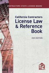 California Contractors License Law & Reference Book cover