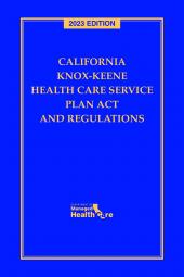 California Knox-Keene Health Care Service Plan Act and Regulations cover